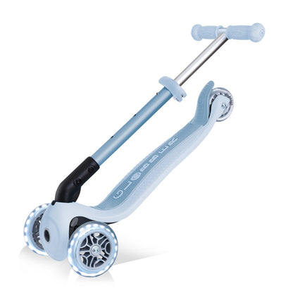 Globber - ECOLOGIC JUNIOR FOLDABLE LIGHTS Scooter - Blueberry