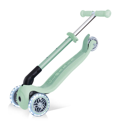 Globber - ECOLOGIC JUNIOR FOLDABLE LIGHTS Scooter - Pistachio