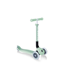 Globber ECOLOGIC JUNIOR FOLDABLE LIGHTS 3 Wheel Scooter - Pistachio