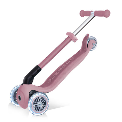 Globber - ECOLOGIC JUNIOR FOLDABLE LIGHTS Scooter - Berry