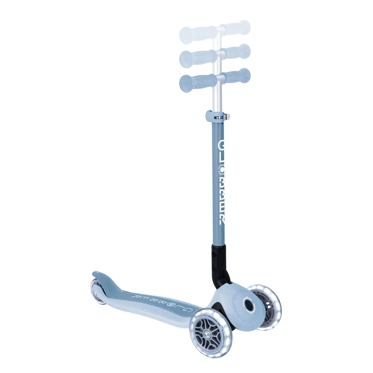 Globber - ECOLOGIC PRIMO FOLDABLE Scooter With Lights - Blueberry