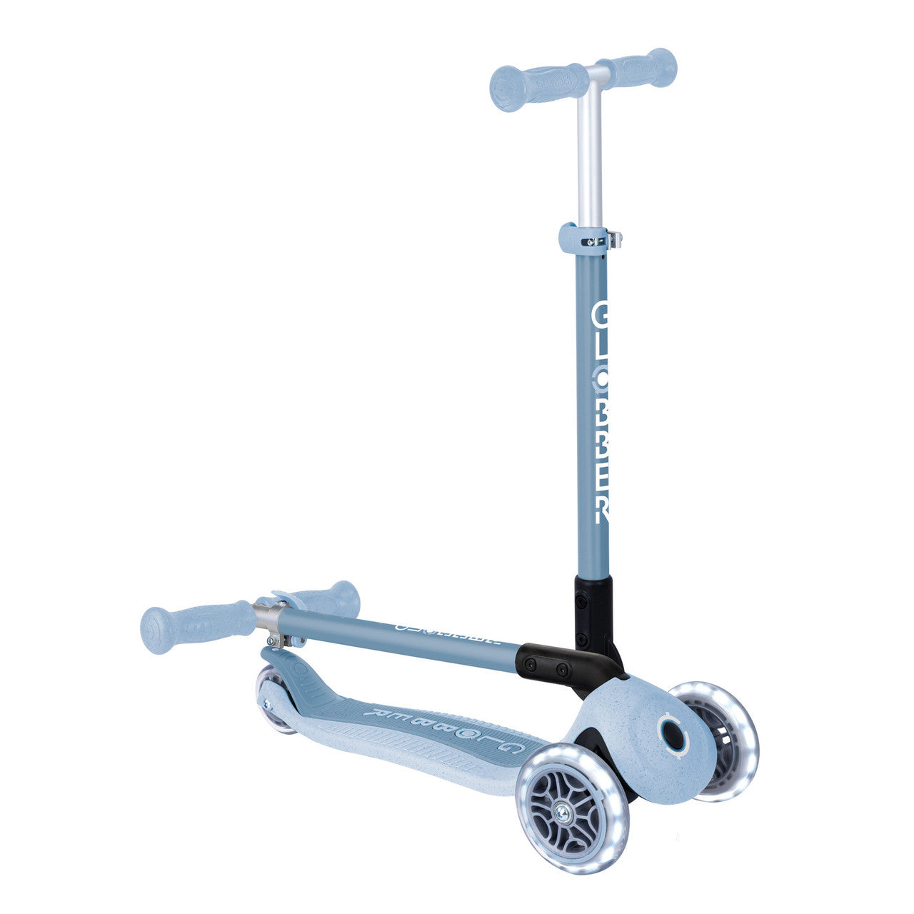 Globber - ECOLOGIC PRIMO FOLDABLE Scooter With Lights - Blueberry