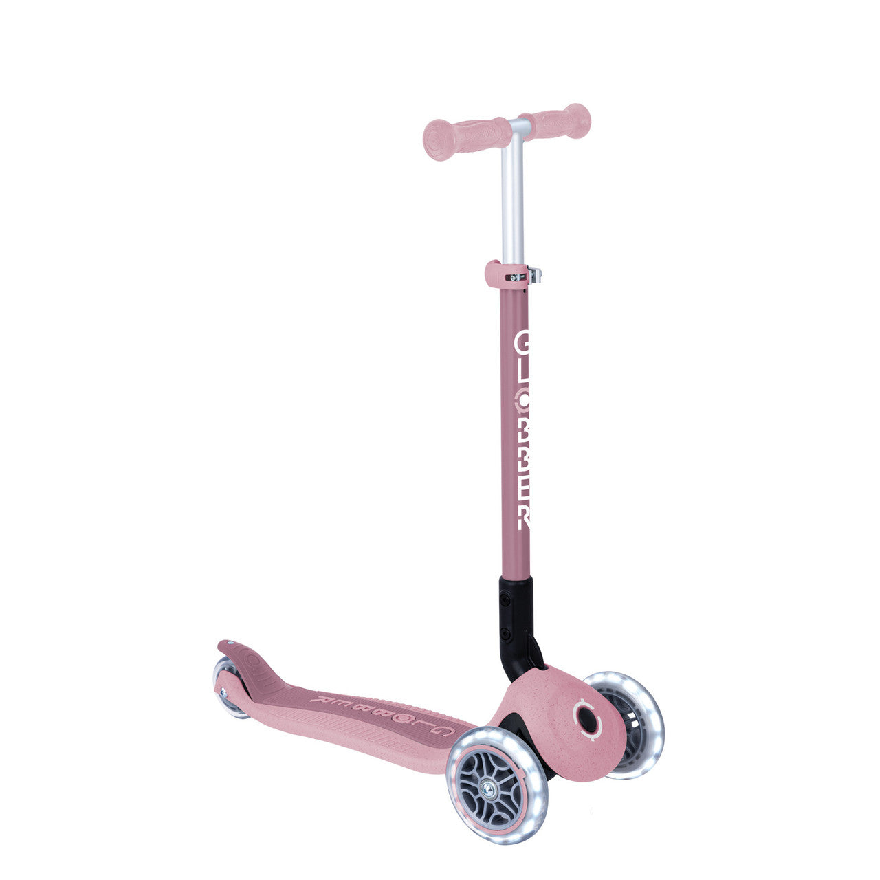 Globber ECOLOGIC  PRIMO FOLDABLE Scooter With Lights - Berry V2