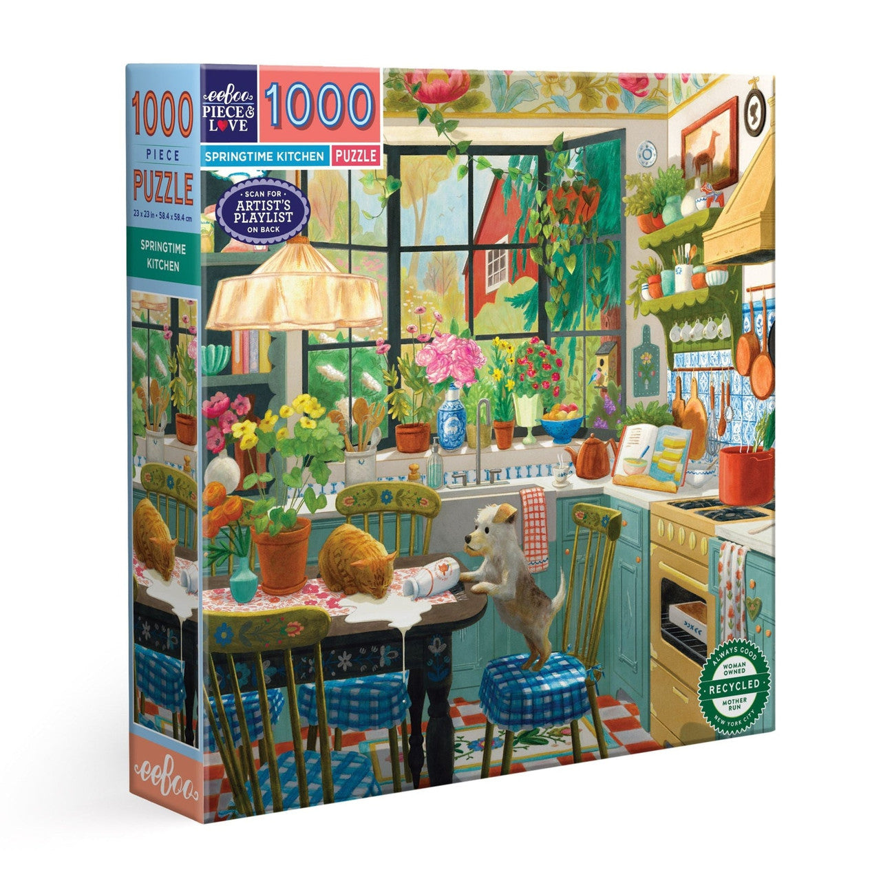 eeBoo 1000pc - Springtime Kitchen Puzzle