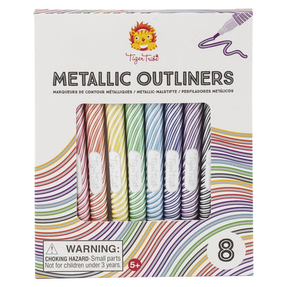 Tiger Tribe - Metallic Outliners 8pk