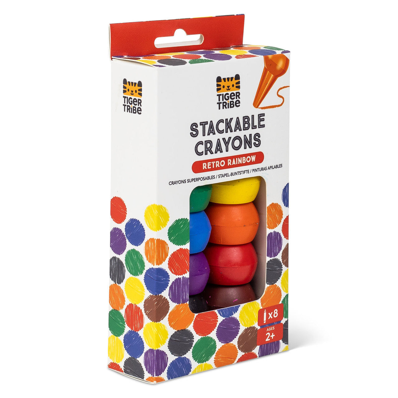 Tiger Tribe - Stackable Crayons - Retro Rainbow