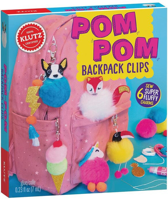 Klutz - Pom-Pom Backpack Clips