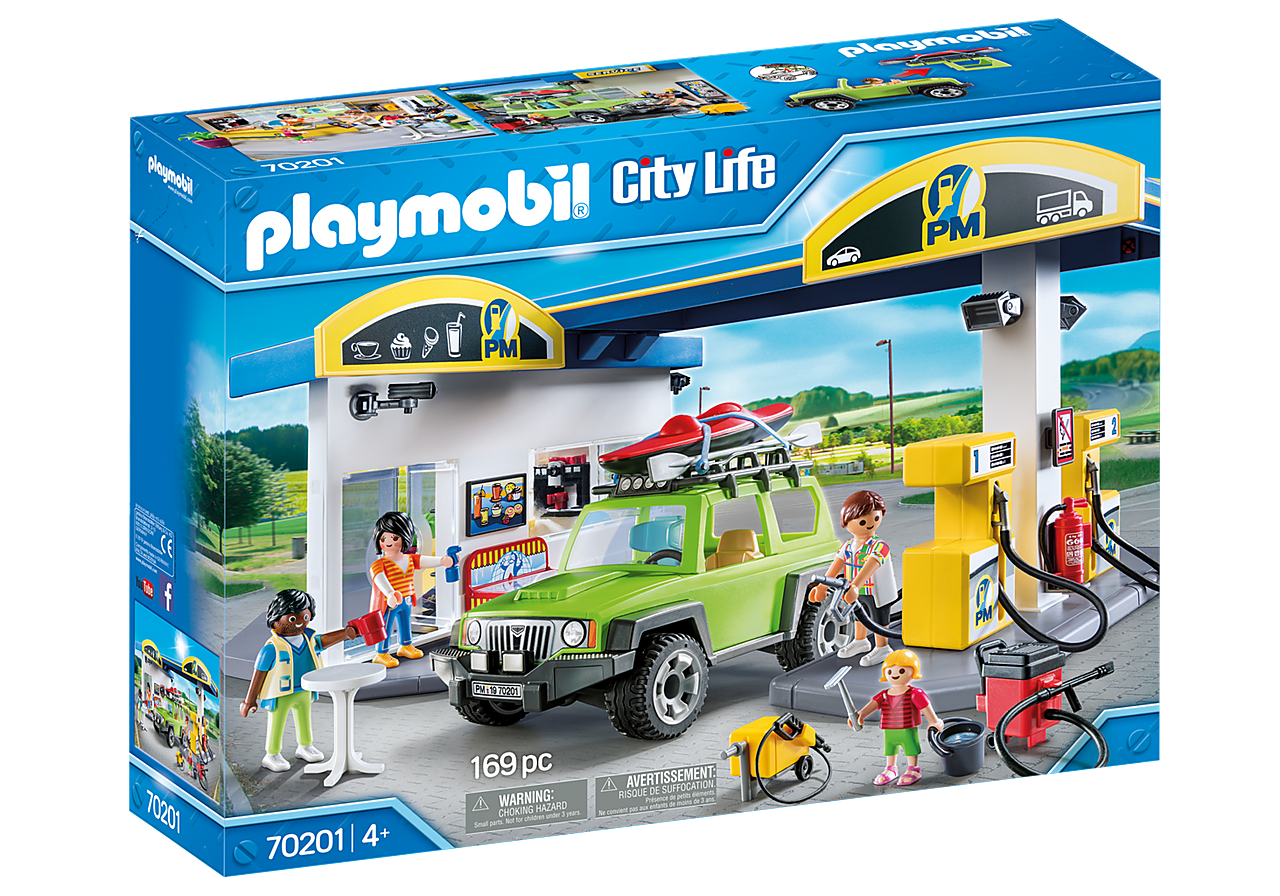 Playmobil City Life - Gas Station 70201**Box Damage**