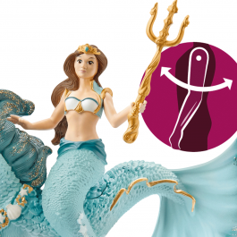 Schleich Bayala -  Mermaid Eyela Riding Horse 70594