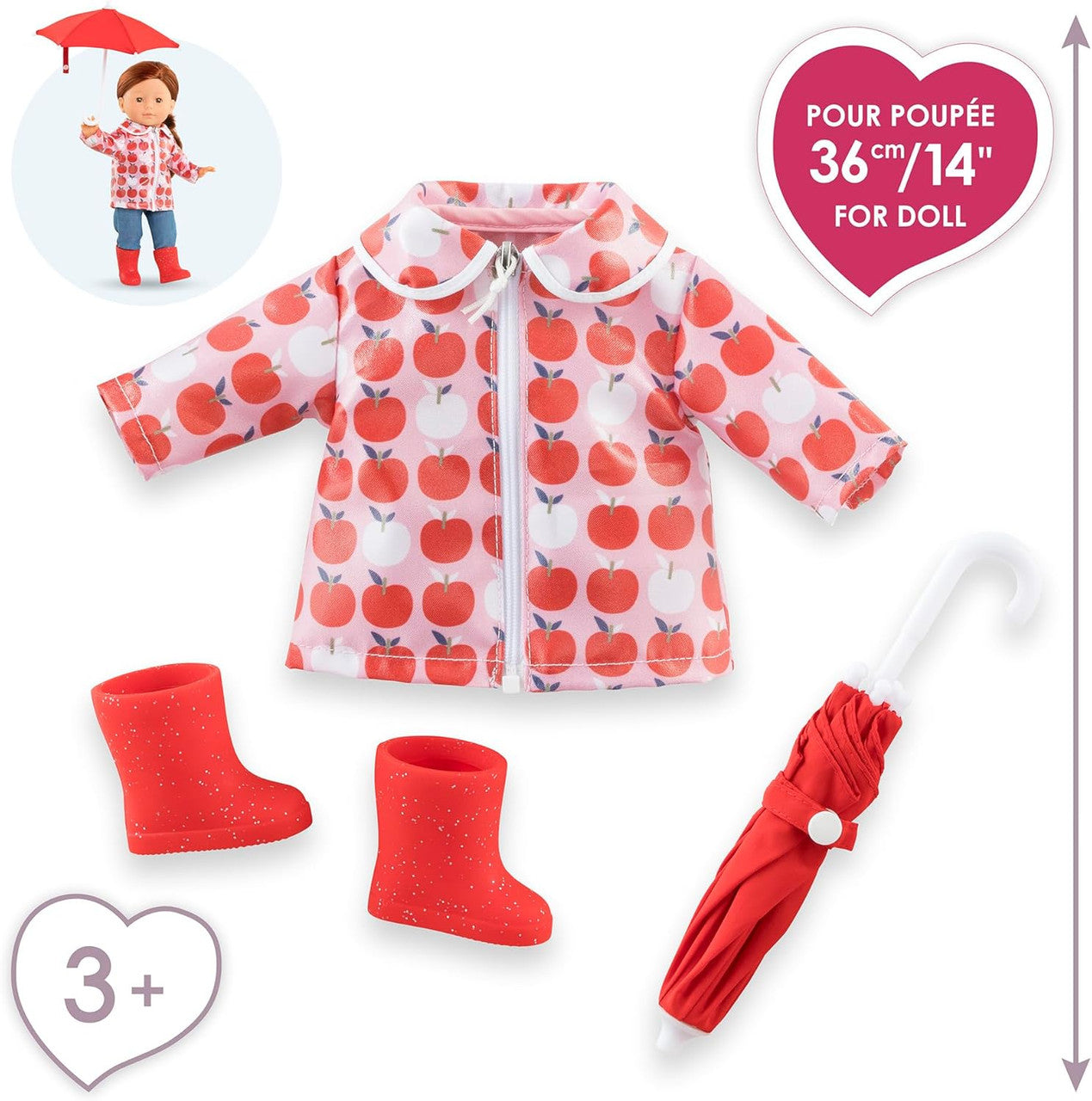 Corolle - Rainy Day Accessories Set for Ma Corolle Dolls 36cm