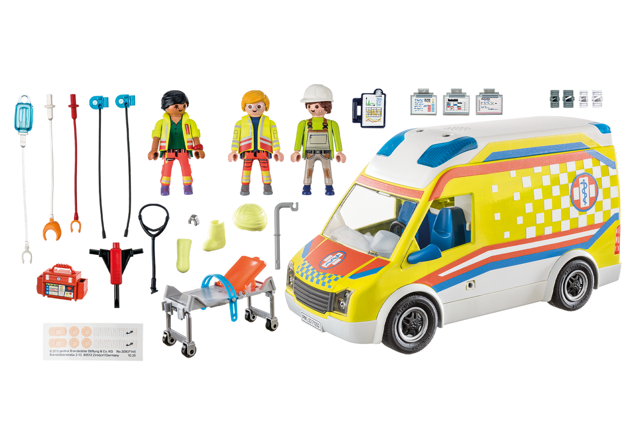 Playmobil City Life -  Ambulance with Lights and Sound 71202