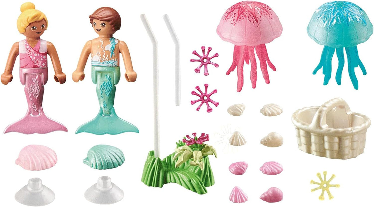 Playmobil - Princess Magic - Mermaid Kids with Jellyfish 71504