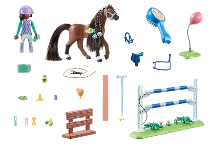 Playmobil - Horses of Waterfall - Jumping Arena with Zoe and Blaze 71355