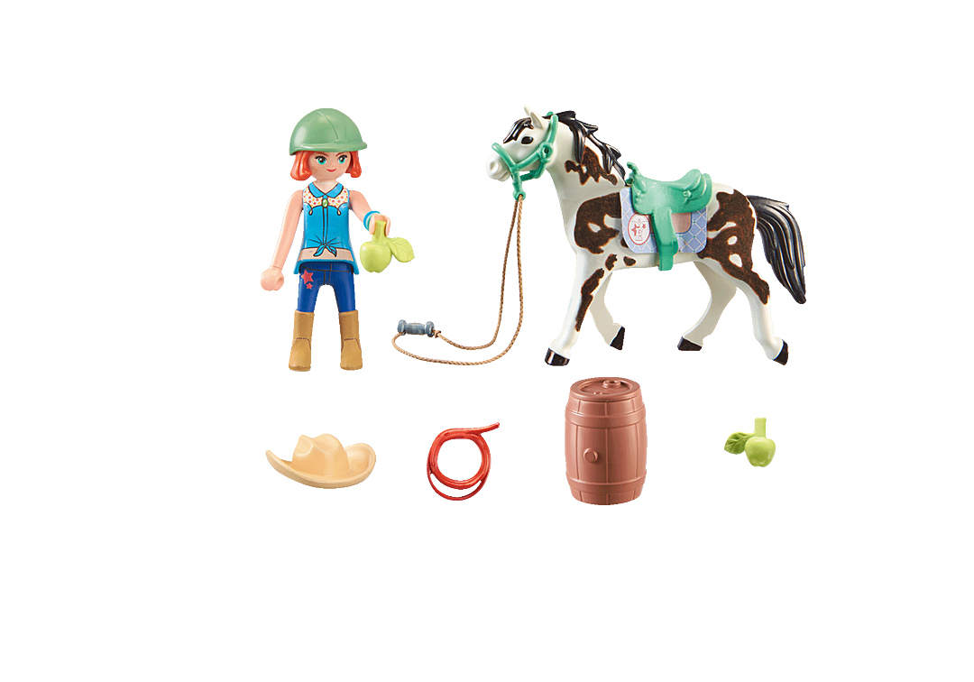 Playmobil - Horses of Waterfall - Feeding Time with Ellie and Sawdust 71358