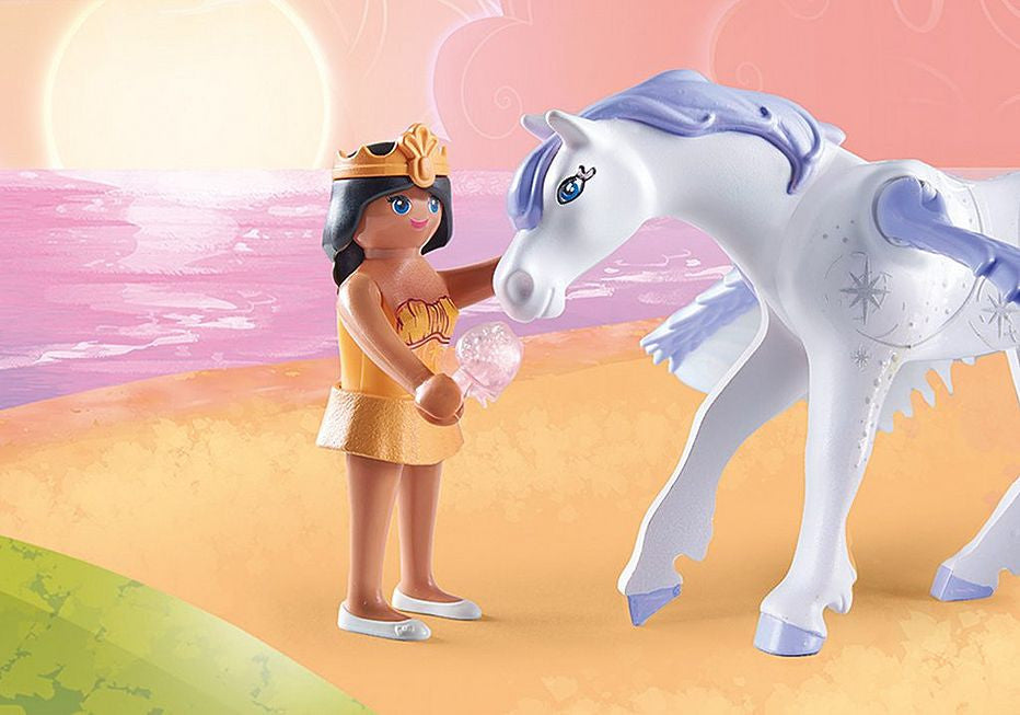 Playmobil Princess Magic - Pegasus with Rainbow in the Clouds 71361