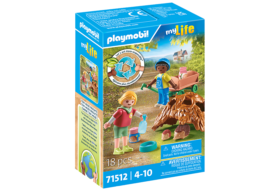 Playmobil - My Life - Care of the Hedgehog Family 71512
