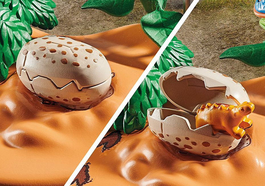 Playmobil Dinos - Stegosaurus Nest with Egg Thief 71526