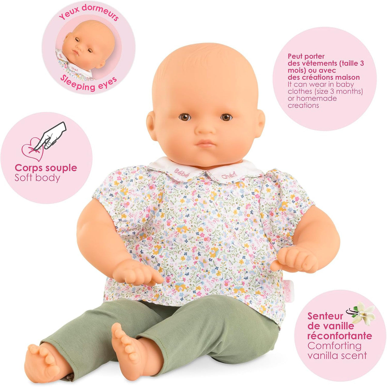 Corolle - Mon Grand Poupon Bébé Chéri 52cm Baby Doll