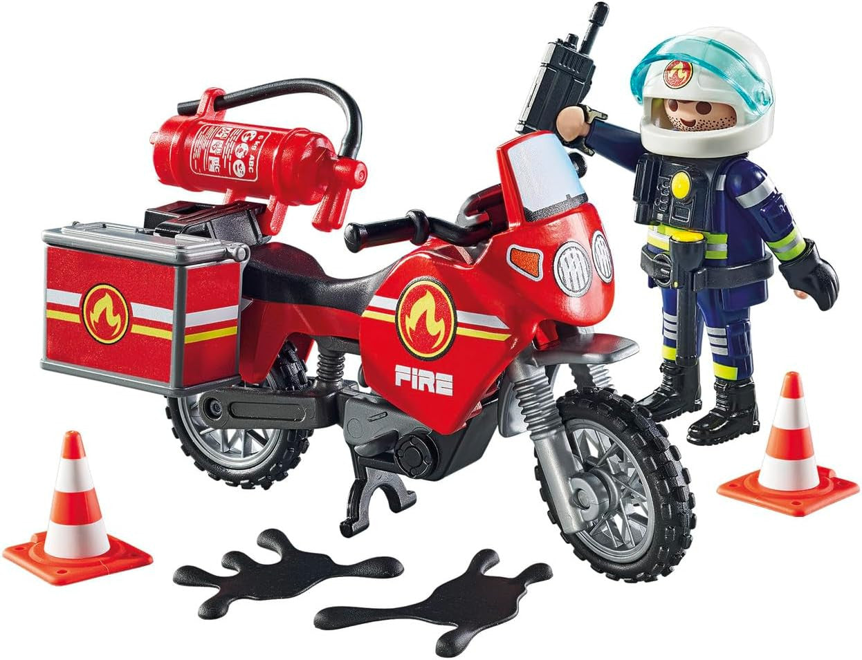 Playmobil - Action Heroes - Fire Engine at the Scene of Accident 71466