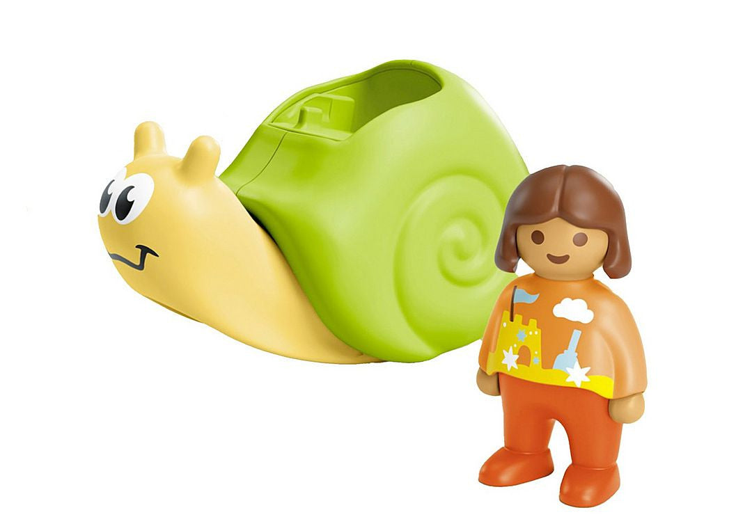 Playmobil 1.2.3 - Rocking Snail with Rattle Feature 71699