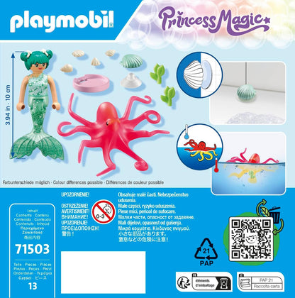 Playmobil - Princess Magic - Mermaid with Colour-Changing Octopus 71503