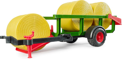 Bruder Self Loading Bale Trailer with 3 Round Bales 24002204