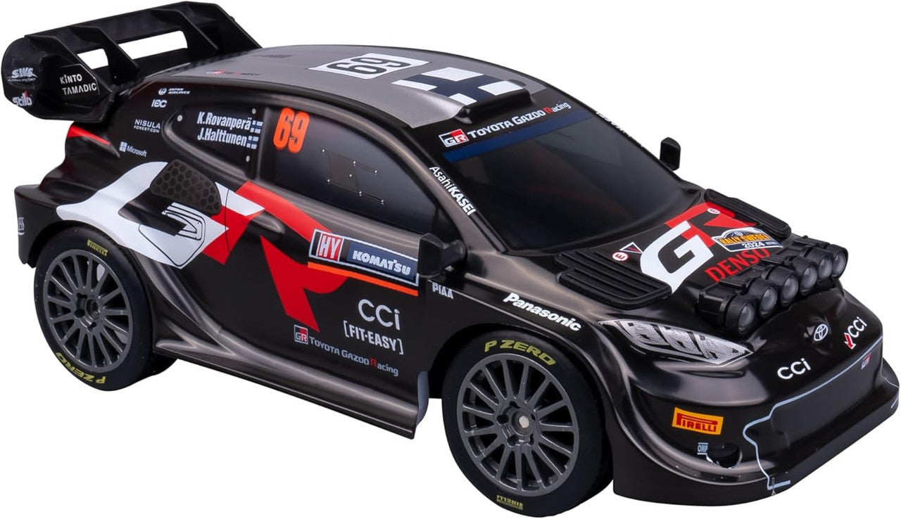 Nikko RC 1:18 Night Mode Toyota Gazoo Racing Sweden Rally RC Car 25cm