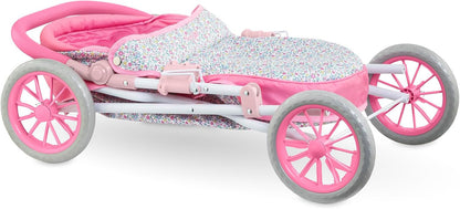 Corolle - Flowered Baby Doll Carriage for Corolle 36cm, 42cm and 52cm Baby Dolls