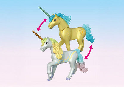 Playmobil - Collectible Unicorn: Rainbow Flower with Fairy 718400