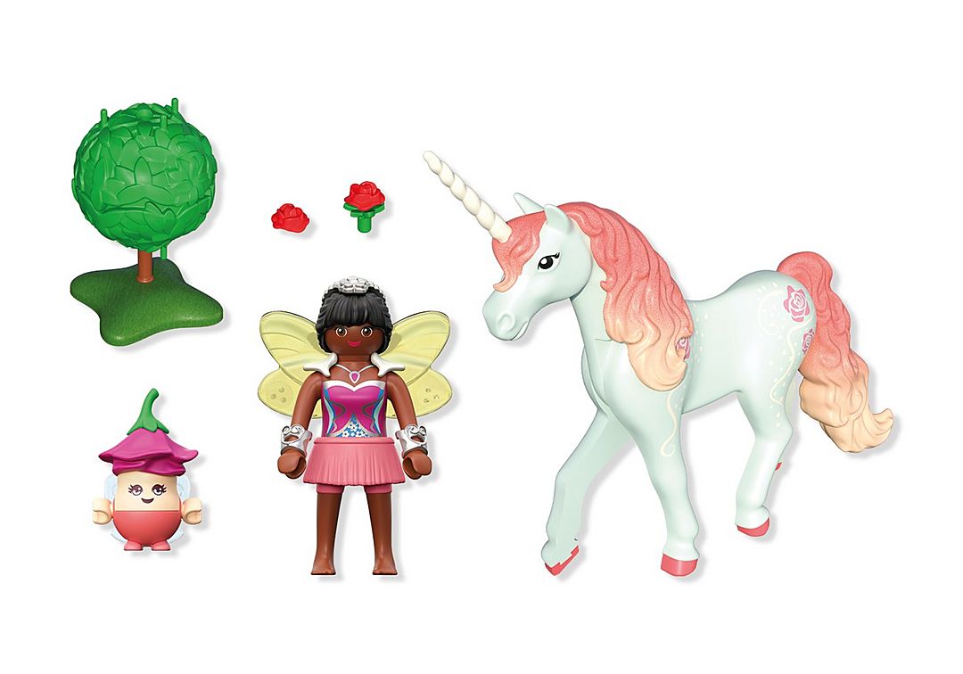 Playmobil - Collectible Unicorn: Sky Rose with Fairy 71841