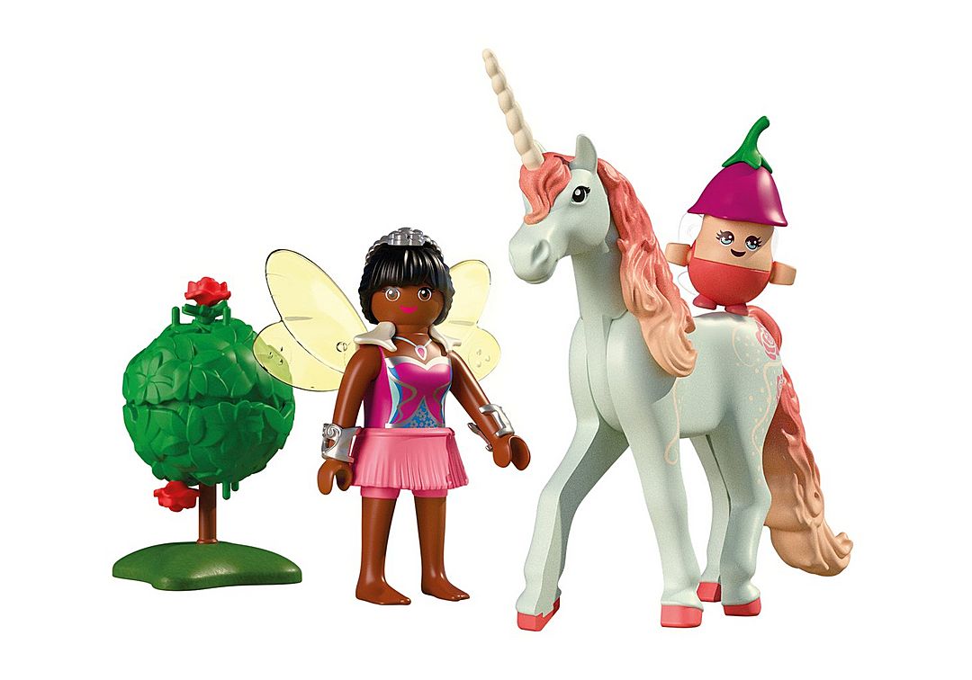 Playmobil - Collectible Unicorn: Sky Rose with Fairy 71841