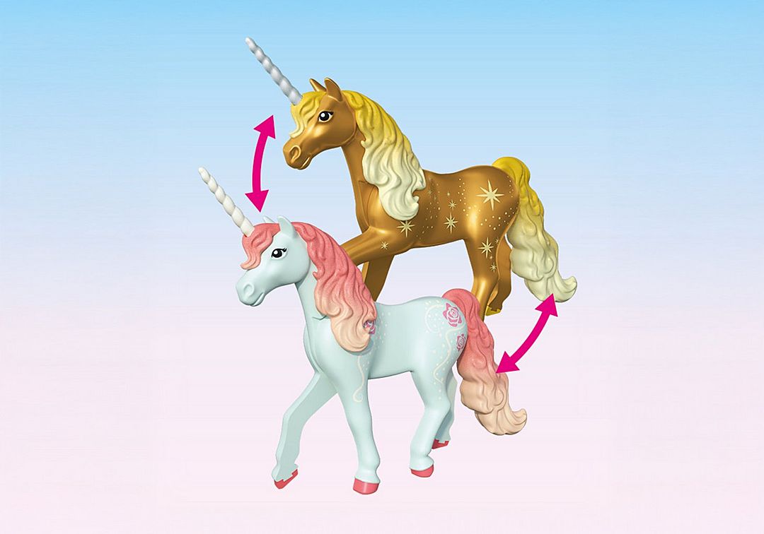 Playmobil - Collectible Unicorn: Sky Rose with Fairy 71841