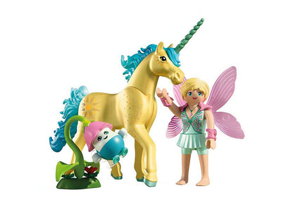 Playmobil - Collectible Unicorn: Sunshine Blossom with Fairy 71842