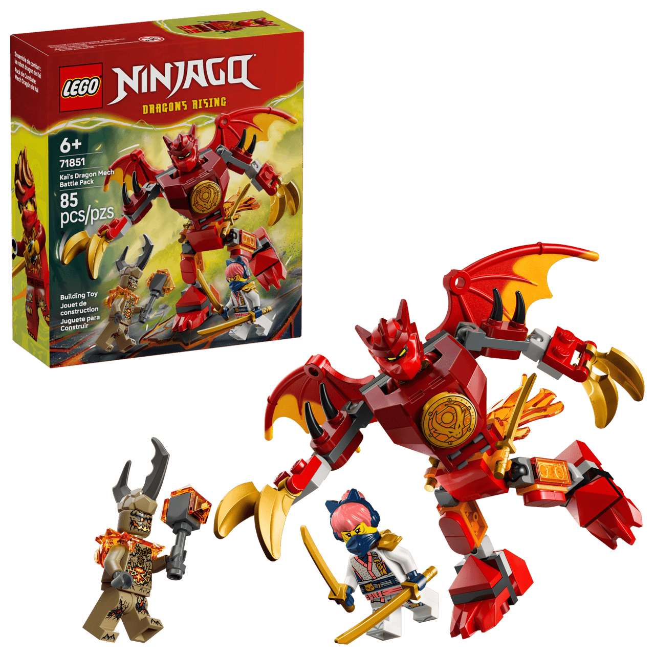 LEGO® Ninjago® - Kai's Dragon Mech Battle Pack 71851