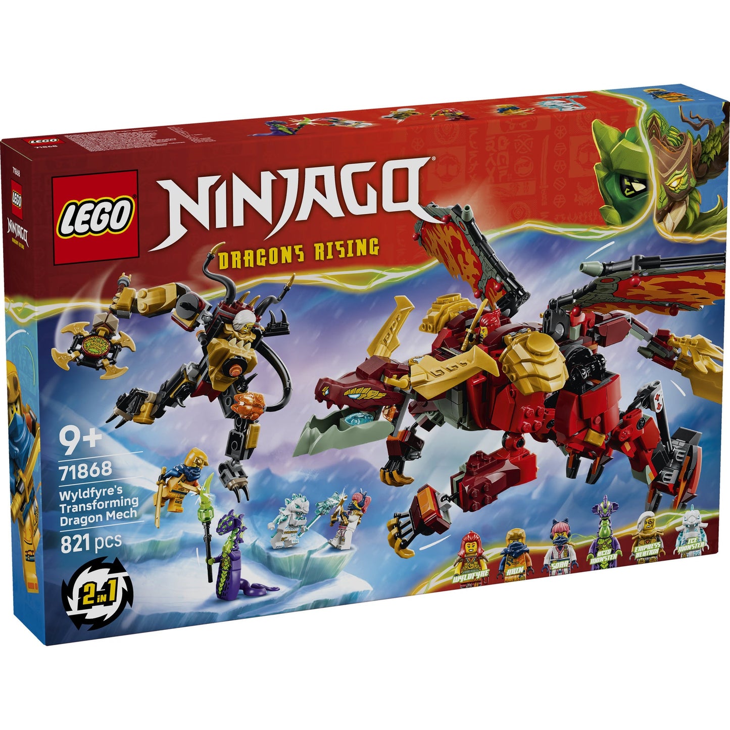 LEGO® NINJAGO® Wyldfyre's Transforming Dragon Mech 71868