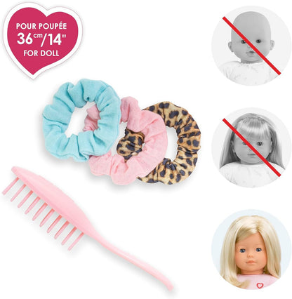 Corolle - Hair Brush and 3 Scrunchies Set for Ma Corolle 36cm Dolls