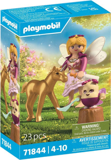Playmobil - Golden Unicorn Foal with Fairy 71844