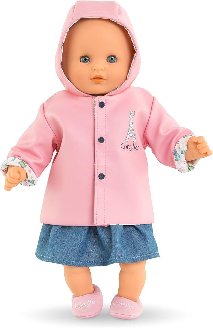 Corolle Mon Premier - A weekend in Paris Reversible Waxed Coat to fit 30cm Baby Doll