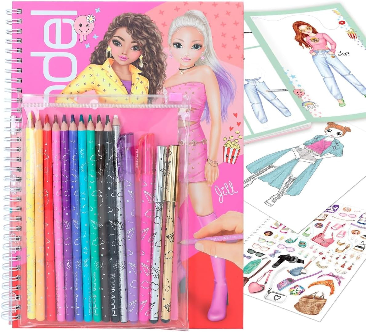 Top Model– Colouring Book with Pen Set