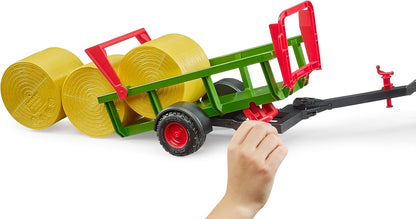 Bruder Self Loading Bale Trailer with 3 Round Bales 24002204