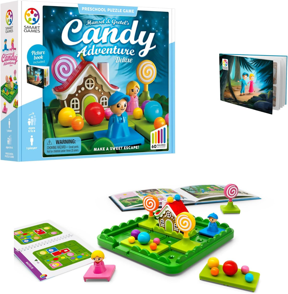 Smart Games Hansel & Gretel - Sliding Puzzle Game for Kids 5-8