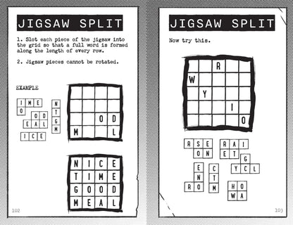 Stolen Secrets Spy Agency Puzzle Book featuring code-breaking puzzles, logic games and an interactive secret agent mission