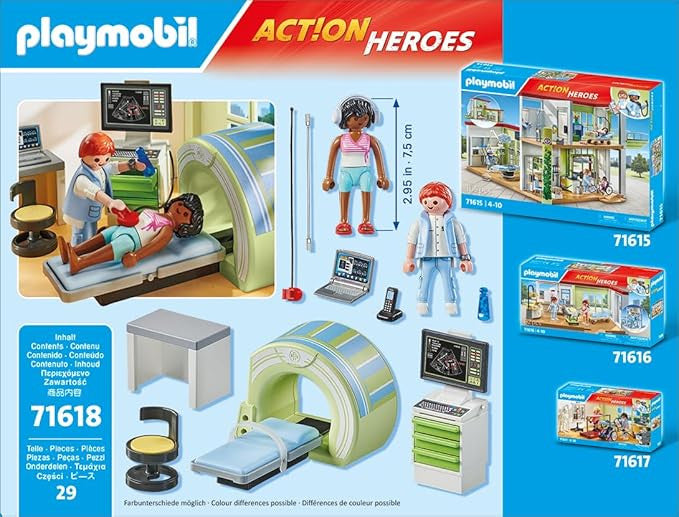 Playmobil - Action Heroes - MRI with patient 71618