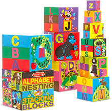 Melissa & Doug - Alphabet Nesting & Stacking Blocks