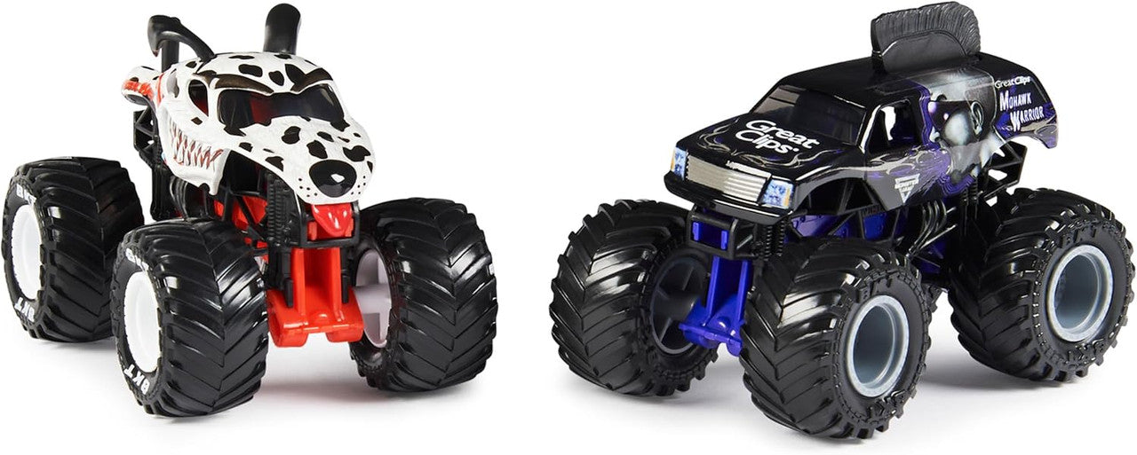Monster Jam 1:64 Diecast Monster Trucks 2pk S32- Monster Mutt Vs Monster Mutt Dalmatian