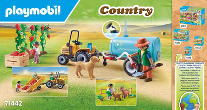 Playmobil Country - Tractor with Trailer and Water Tank 71442