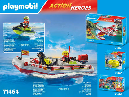Playmobil - Fireboat with Aqua Scooter 71464