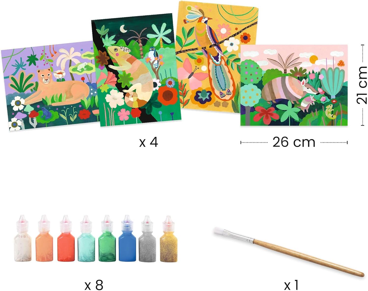 Djeco Tropical Forest 3D Painting Set product image 2