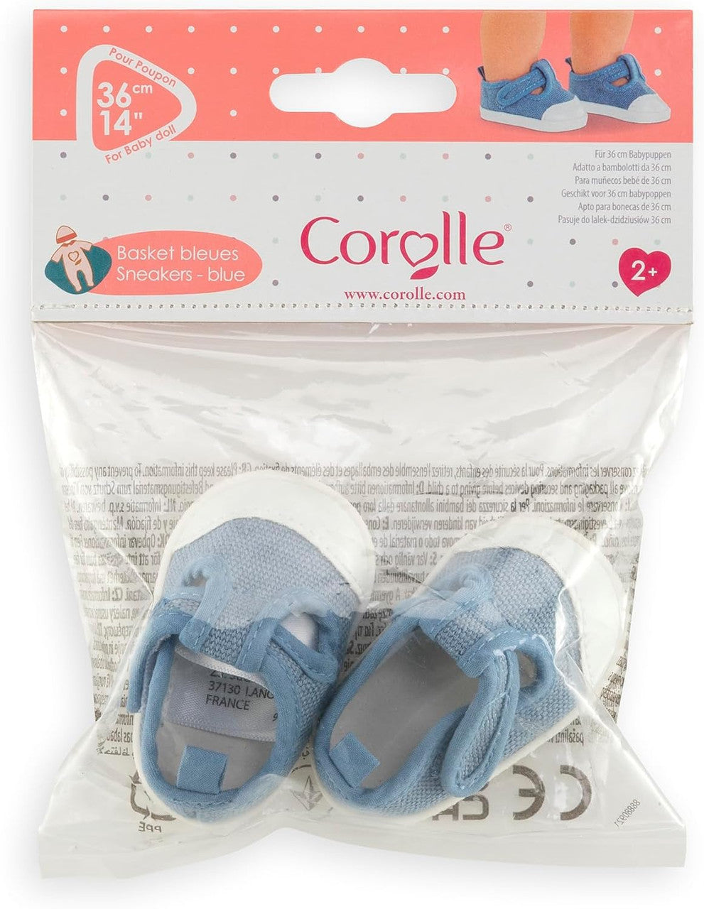 Corolle - Blue Sneakers for Corolle 36cm Mon Grand Baby Dolls