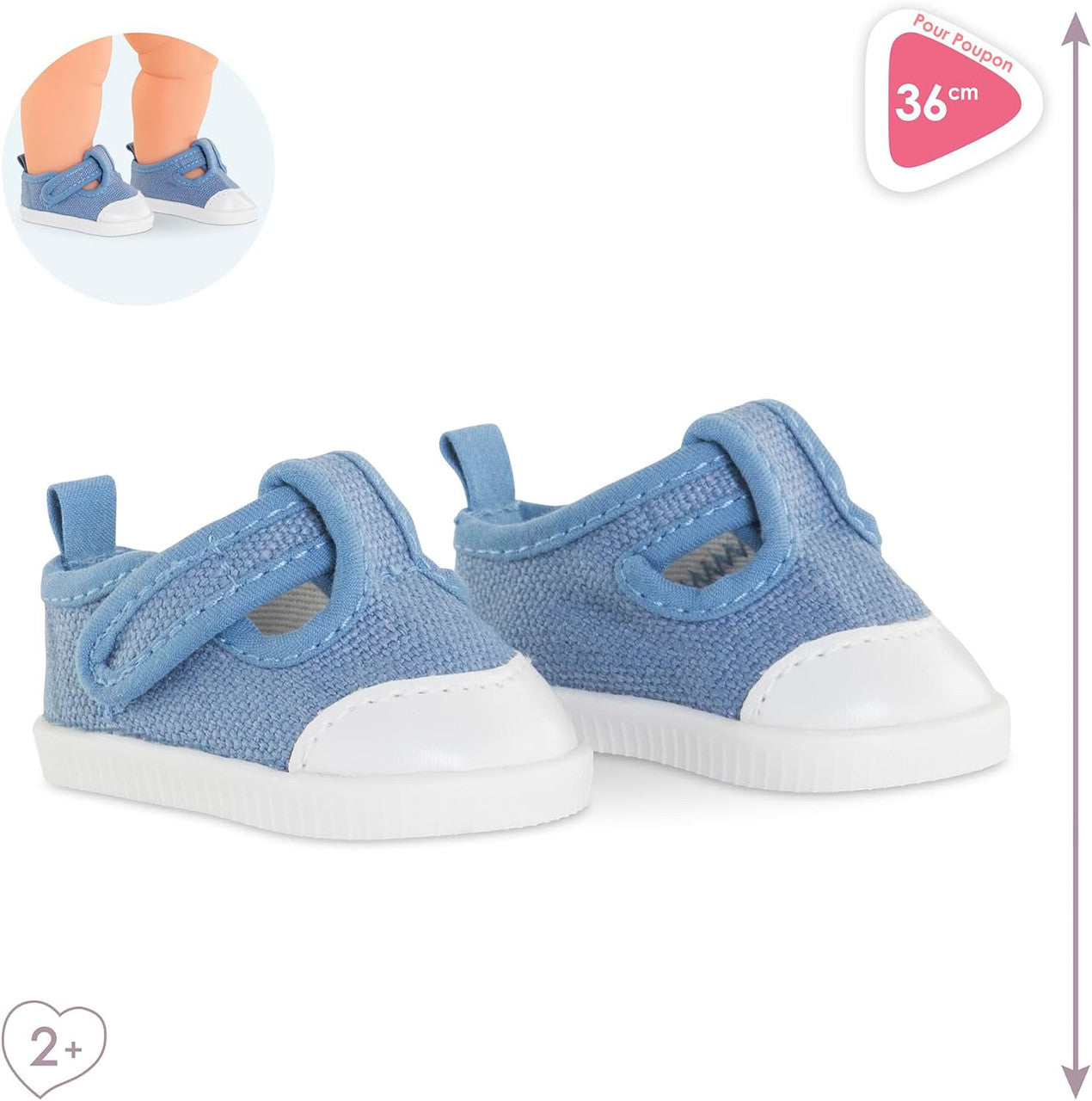 Corolle - Blue Sneakers for Corolle 36cm Mon Grand Baby Dolls